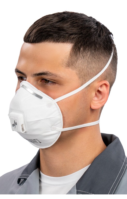 Полумаска фильтрующая MFA, модель KZ-201 (класс защиты FFP2 NR D) с клапаном выдоха