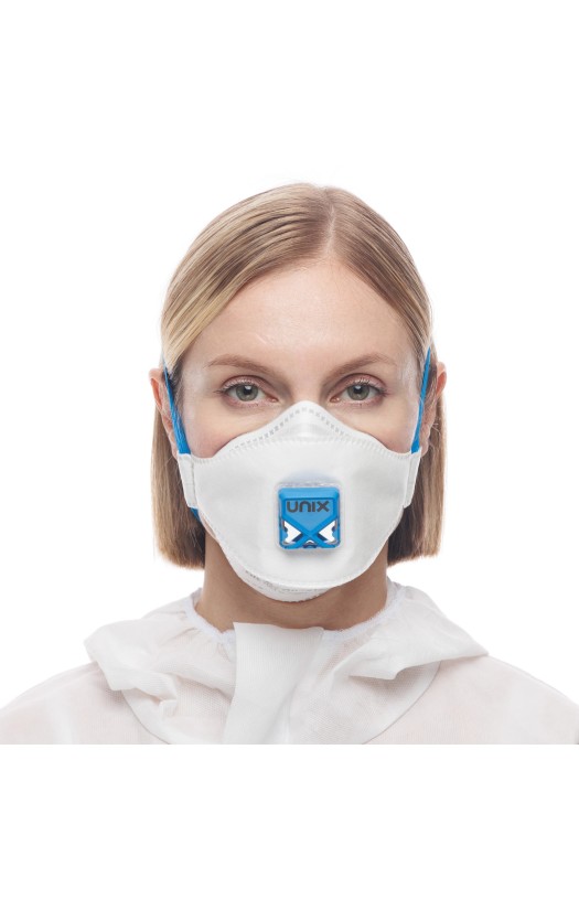 Полумаска фильтрующая UNIX Air 211V (класс защиты FFP1 R D) с клапаном выдоха